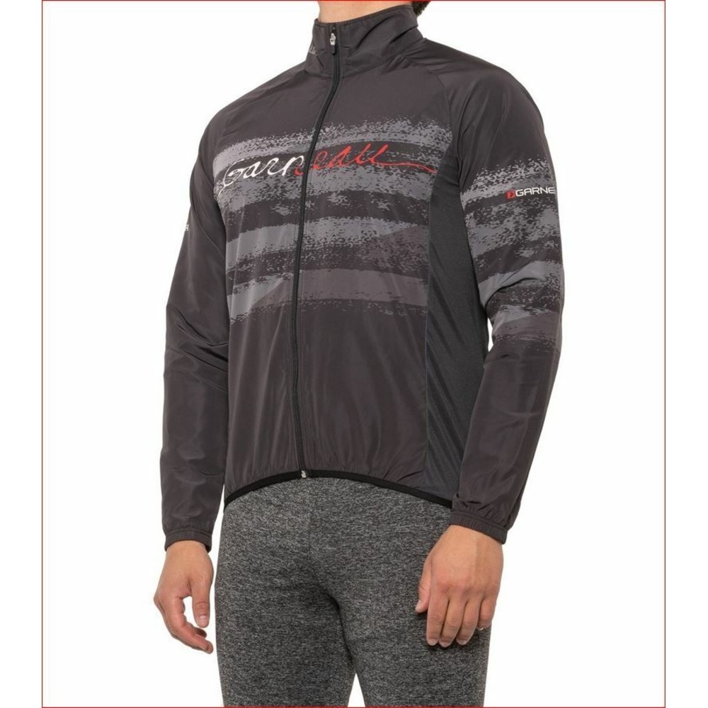 Louis Garneau men cycling Blast jacket FE30275 gray black 40UCT sz XS $89
